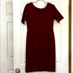 Burgundy Ann Taylor Dress. Size 6.